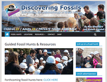 Tablet Screenshot of discoveringfossils.co.uk